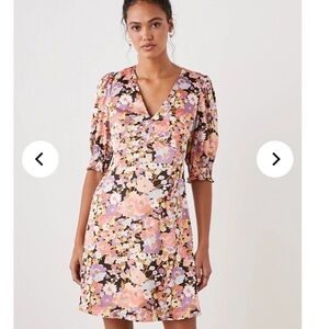 Rails Roma pink aster Floral Mini Dress XS